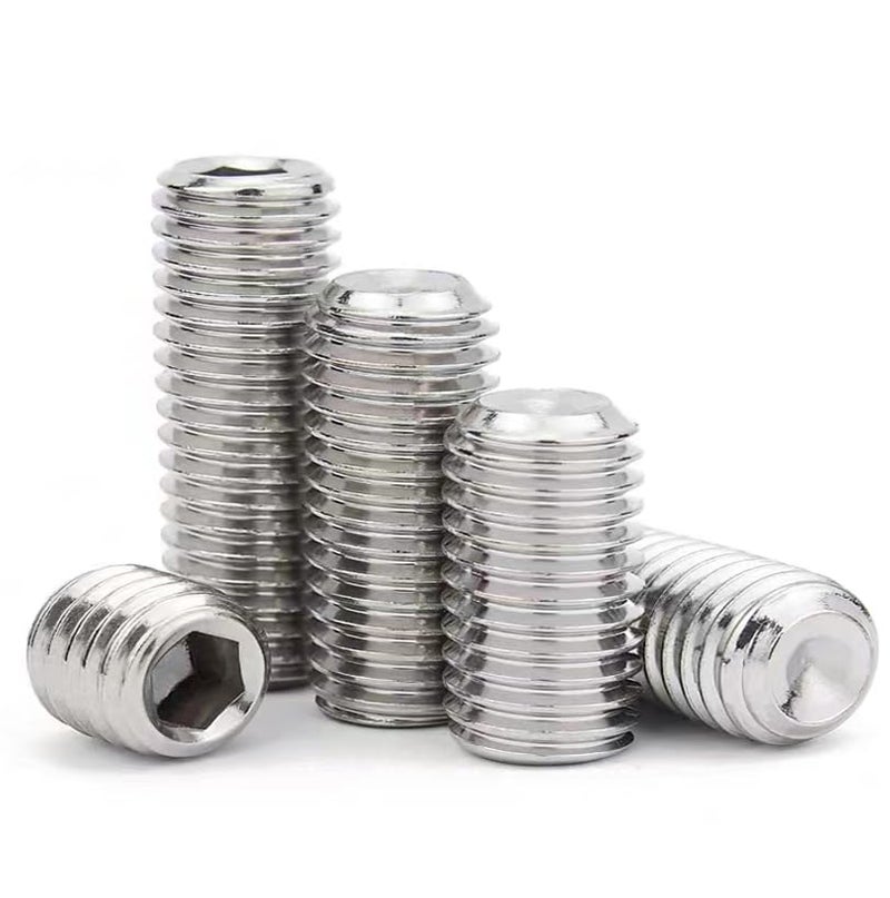 QBJFY 25 Pcs M8-1.25x12mm Hex Socket Head Cup Point Set Screws, Allen Head Grub Screw, Internal Hex Drive Headless Set Screw, 304 Stainless Steel,for Bathroom Fixtures, Door Knobs, Faucets, Plumbing - Image 1